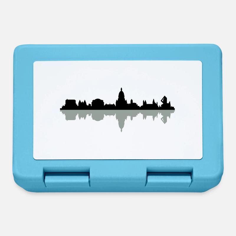 Skyline Mainz - Brotdose - Saphirblau