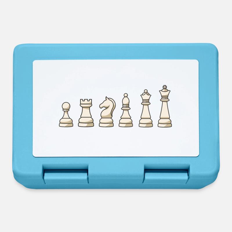Échecs d’échecs cadeaux - Boîte à goûter - bleu saphir