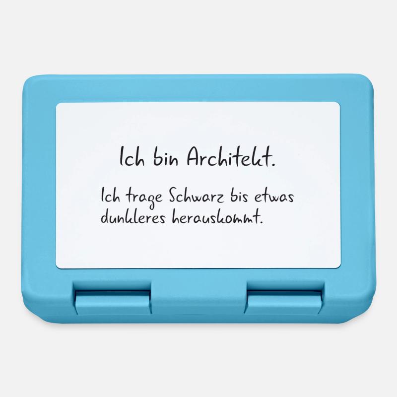 Ich bin Architekt - trage Schwarz - Brotdose - Saphirblau