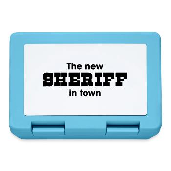 the new Sheriff in town - Lunchbox - sapphire blue - Front