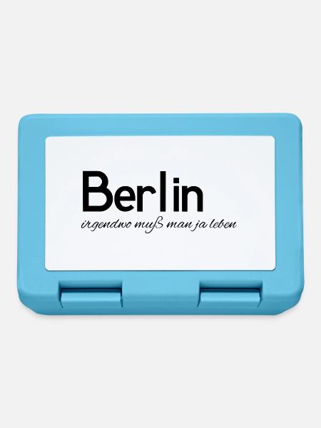 Leben in Berlin - Brotdose - Saphirblau