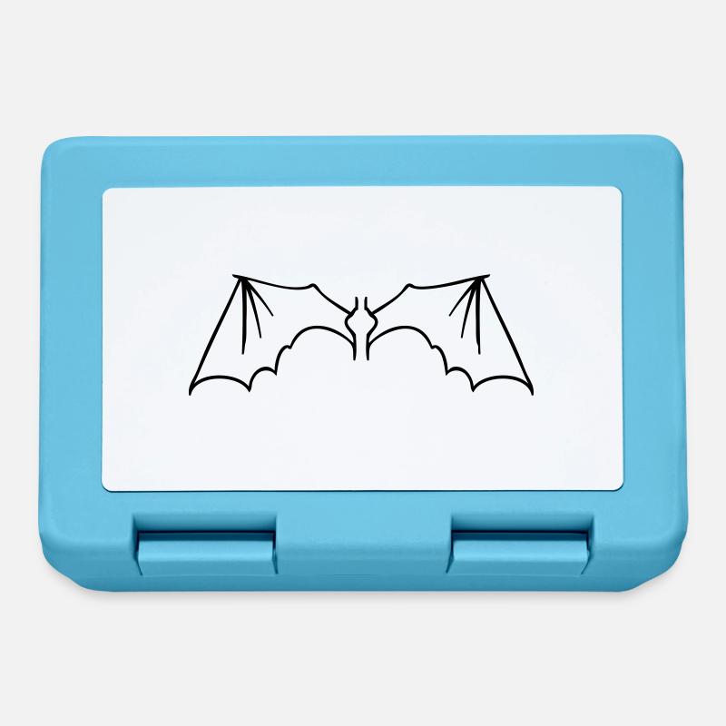 batwings_onecolor - Boîte à goûter - bleu saphir