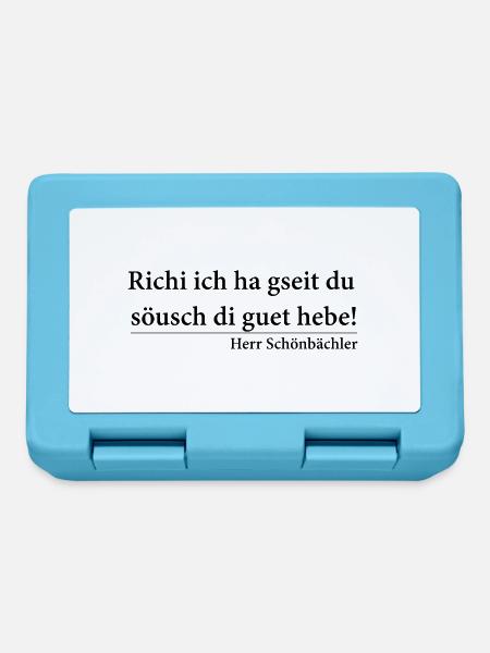 Richi Söusch di hebe - Brotdose - Saphirblau
