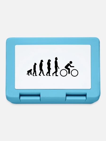 Cycling evolution Fahrrad Shirt - Brotdose - Saphirblau