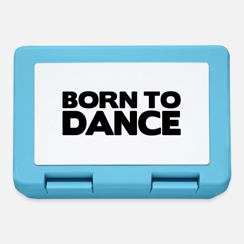 born to dance - Brotdose - Saphirblau