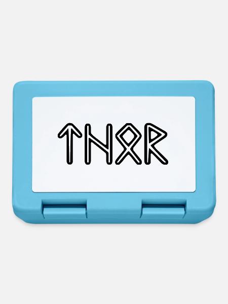Wikinger Thor - Brotdose - Saphirblau