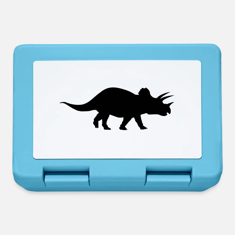 Triceratops - Lunchbox - sapphire blue