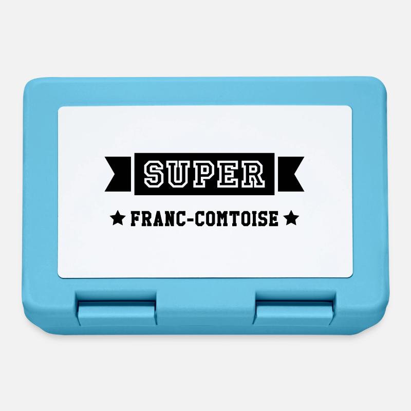 Franche-comté / Franc-Comtois / Franc-Comtoise - Boîte à goûter - bleu saphir