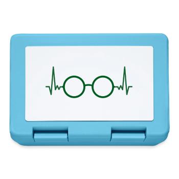 ECG Lunettes Opticiens cadeau ophtalmique - Boîte à goûter - bleu saphir - Devant