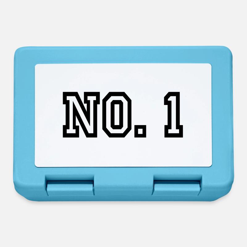 Number 1 - Lunchbox - sapphire blue