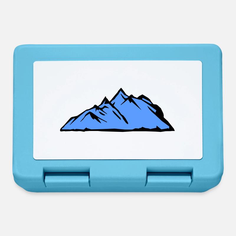 berge - Brotdose - Saphirblau