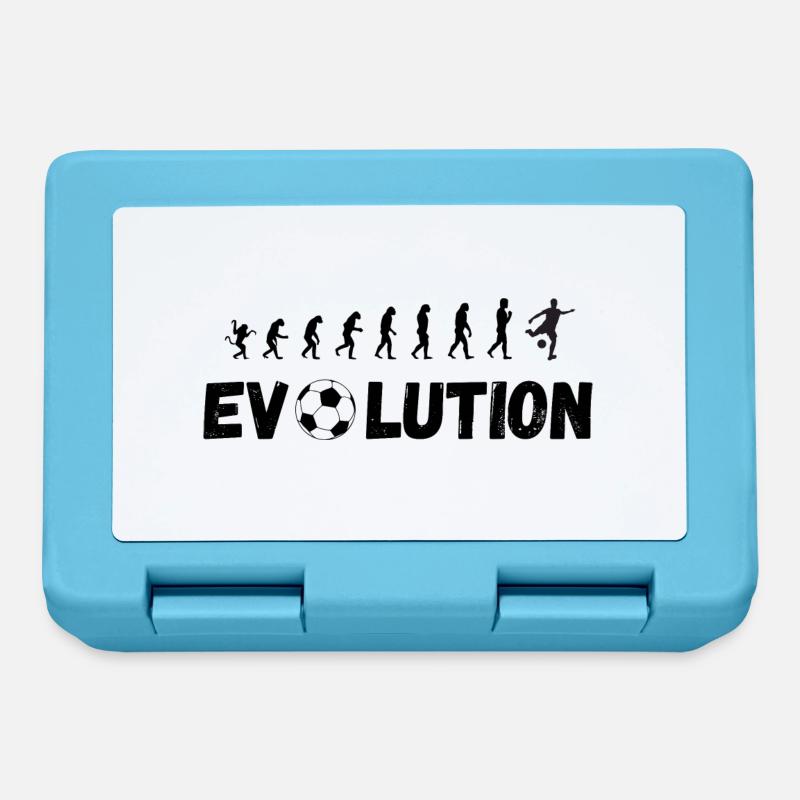 Evolution de l'homme - Boîte à goûter - bleu saphir