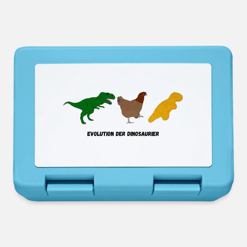 Evolution der Dinosaurier - Brotdose - Saphirblau