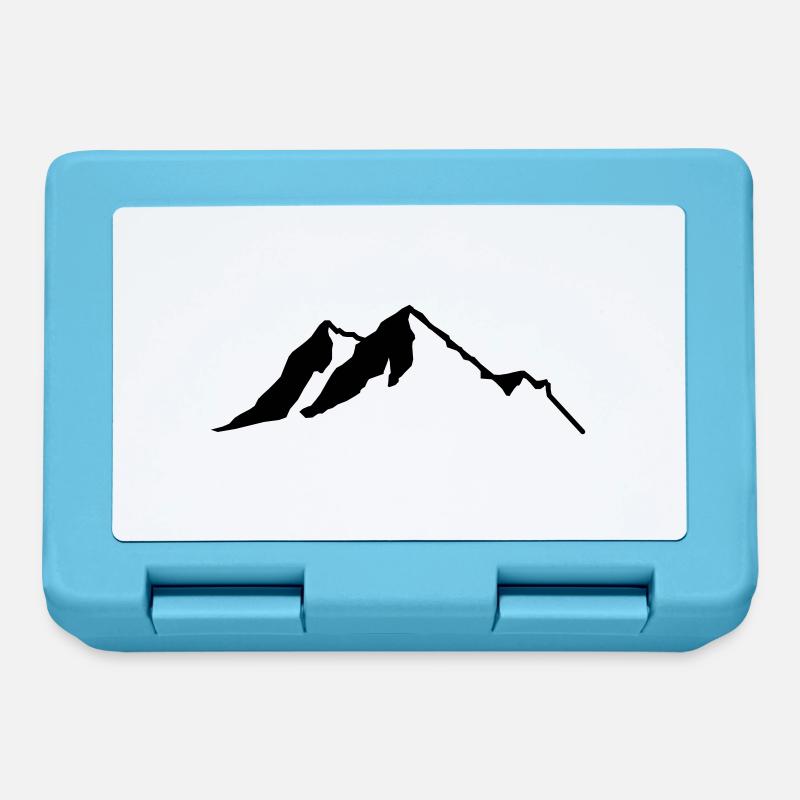 Berge - Brotdose - Saphirblau
