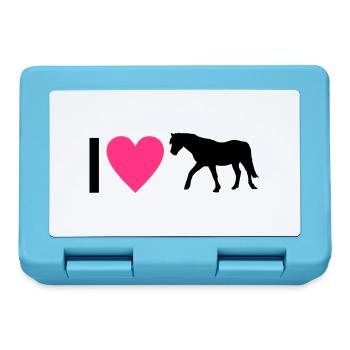 horse - Lunchbox - sapphire blue - Front