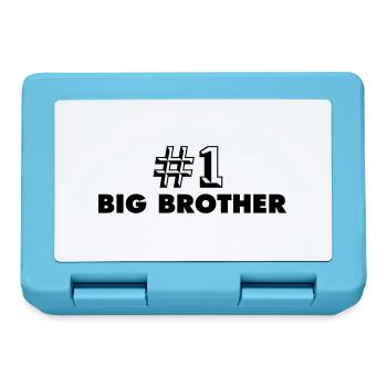 number one big brother - Boîte à goûter - bleu saphir - Devant