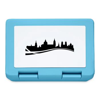 Skyline Salzburg Welle - Brotdose - Saphirblau - Vorne