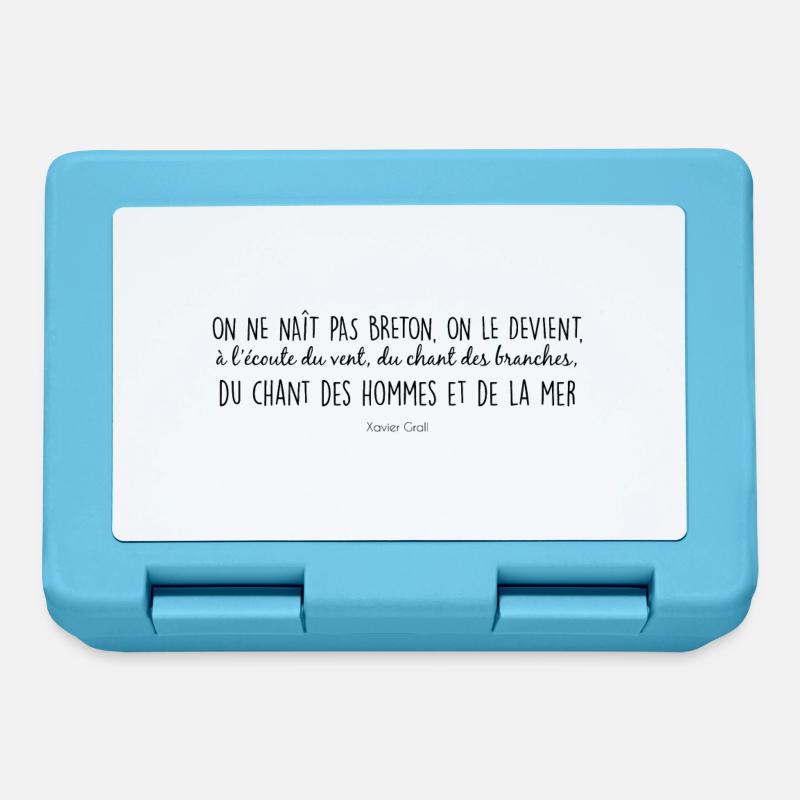 Bretagne - On ne naît pas Breton - Boîte à goûter - bleu saphir