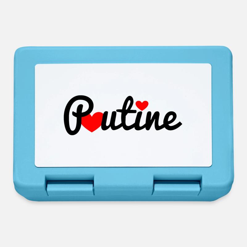 Poutine - Boîte à goûter - bleu saphir
