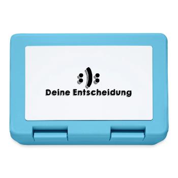 Deine Entscheidung - Brotdose - Saphirblau - Vorne