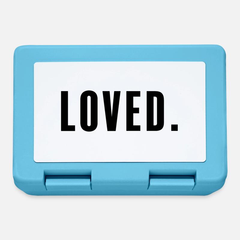 Loved. - Lunchbox - sapphire blue
