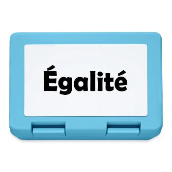 Egalite - Boîte à goûter - bleu saphir - Devant