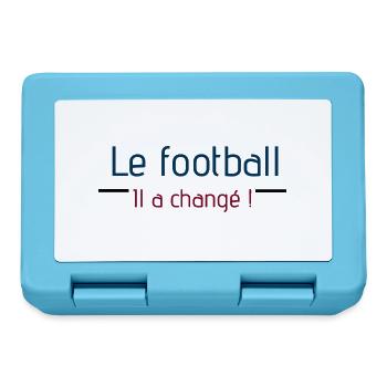 Le football il a changé ! - Boîte à goûter - bleu saphir - Devant
