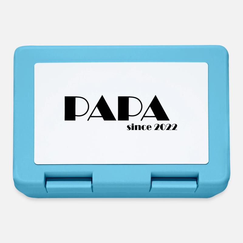 Papa 2022 s - Boîte à goûter - bleu saphir