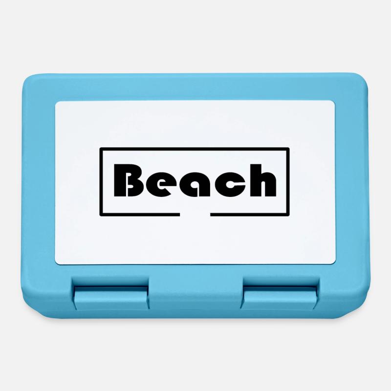 Beach with frame - Lunchbox - sapphire blue