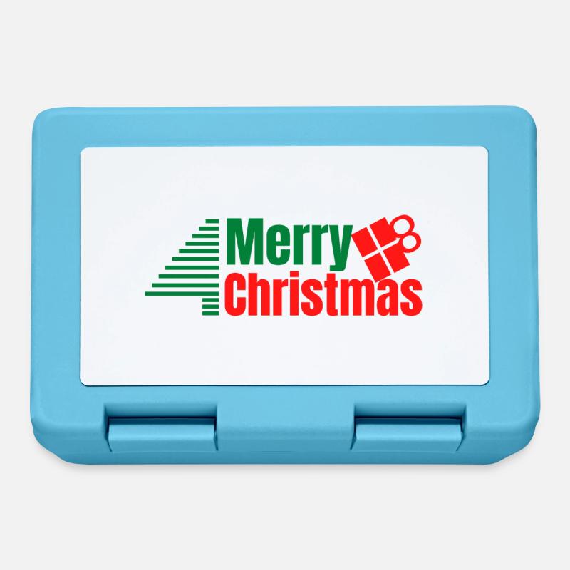 Merry Christmas - Boîte à goûter - bleu saphir