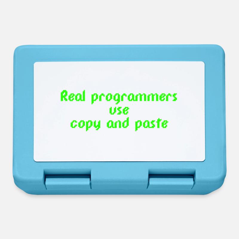 Les vrais programmeurs utilisent le copier-coller - Boîte à goûter - bleu saphir