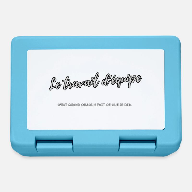 Travail d'équipe - Boîte à goûter - bleu saphir