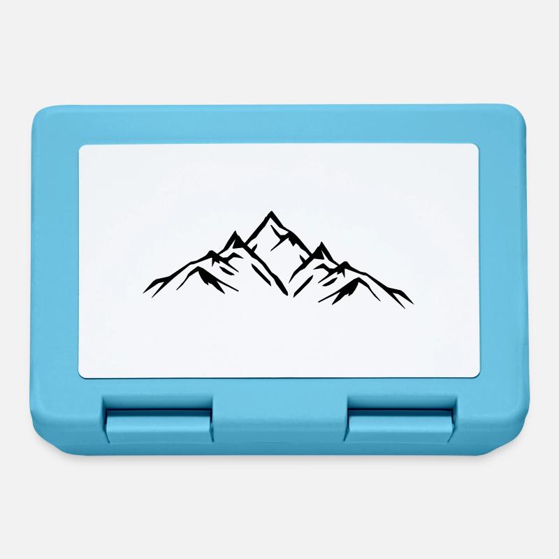 mountains - Brotdose - Saphirblau