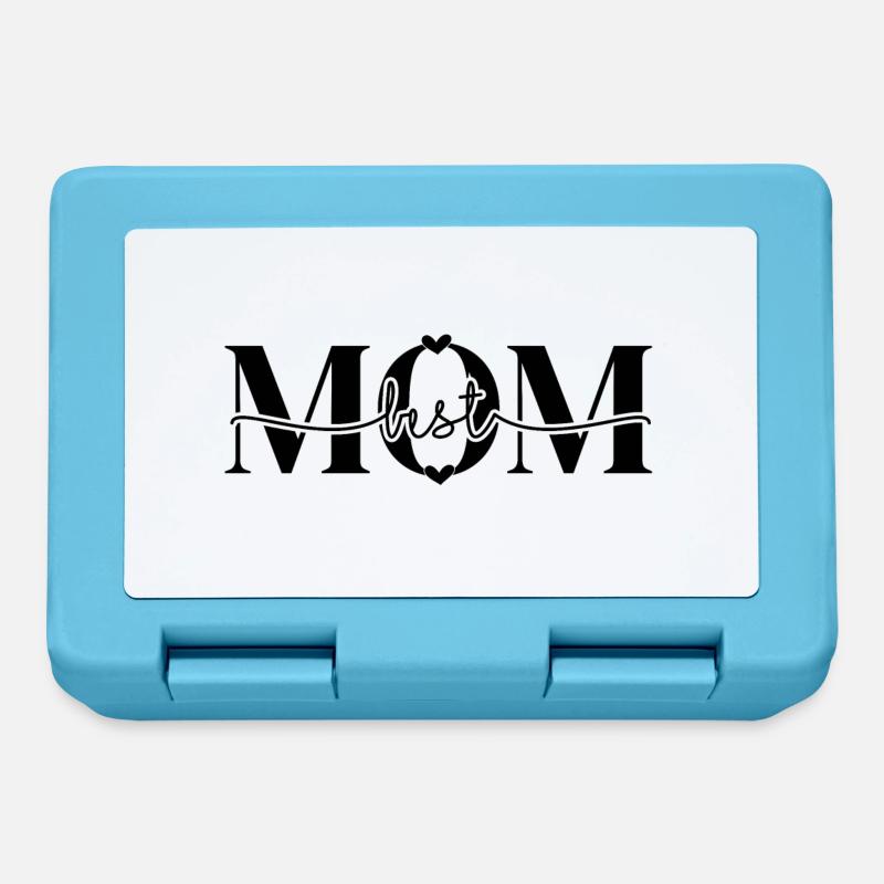 Meilleure maman 2 noir - Boîte à goûter - bleu saphir