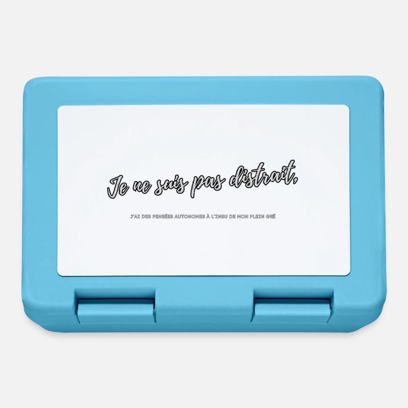 Distracted - Lunchbox - sapphire blue