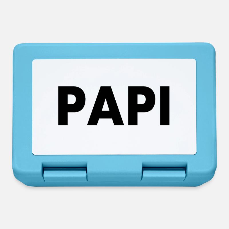 Papi - Boîte à goûter - bleu saphir