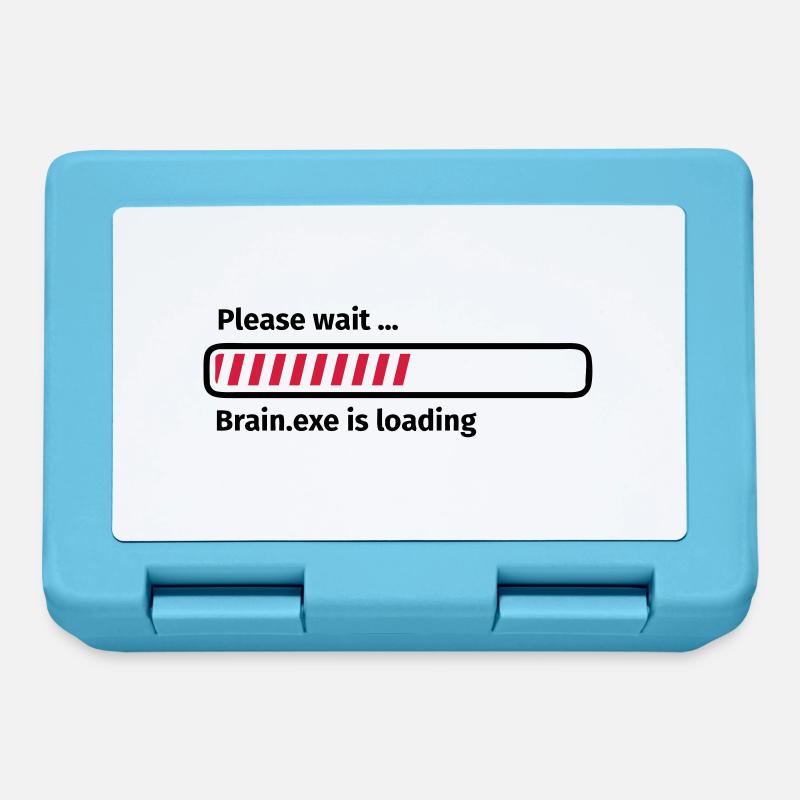 Please wait brain.exe is loading - Brotdose - Saphirblau