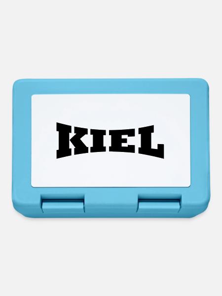 Kiel Schriftzug - Brotdose - Saphirblau