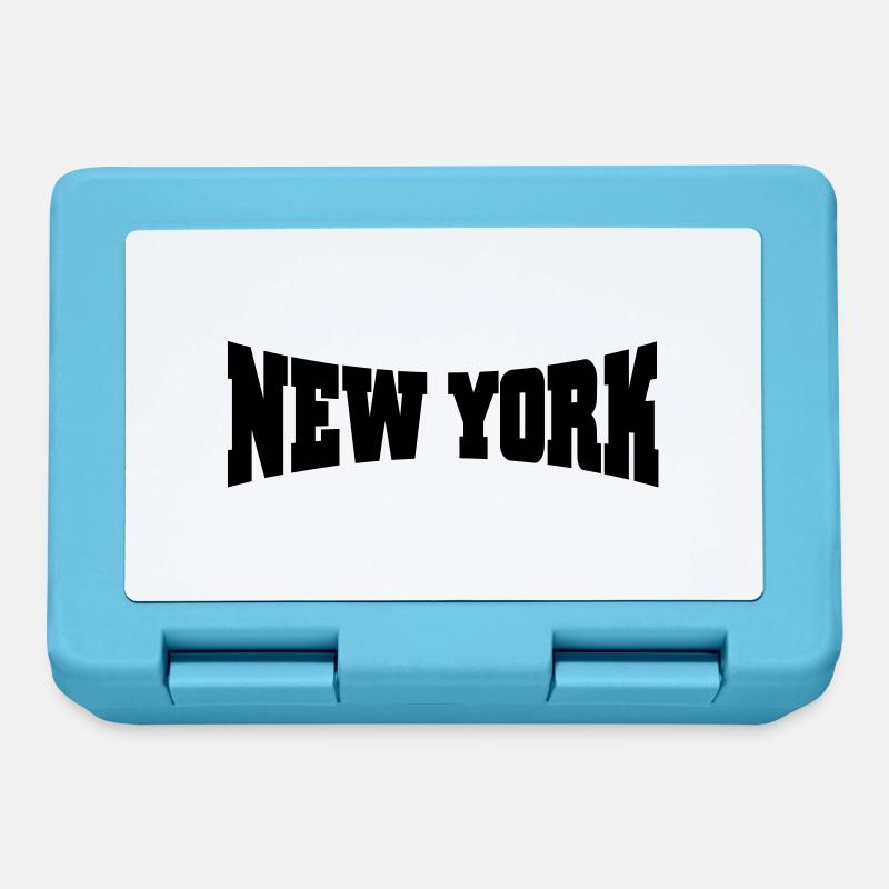 New York - Brotdose - Saphirblau