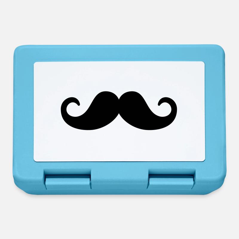 Moustache - Lunchbox - sapphire blue