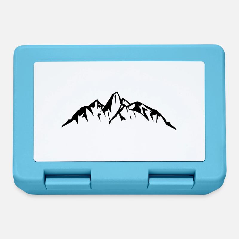 mountains - Brotdose - Saphirblau