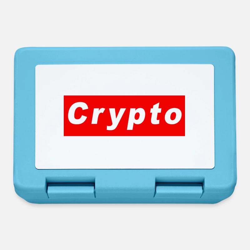 Crypto logo - Lunchbox - sapphire blue