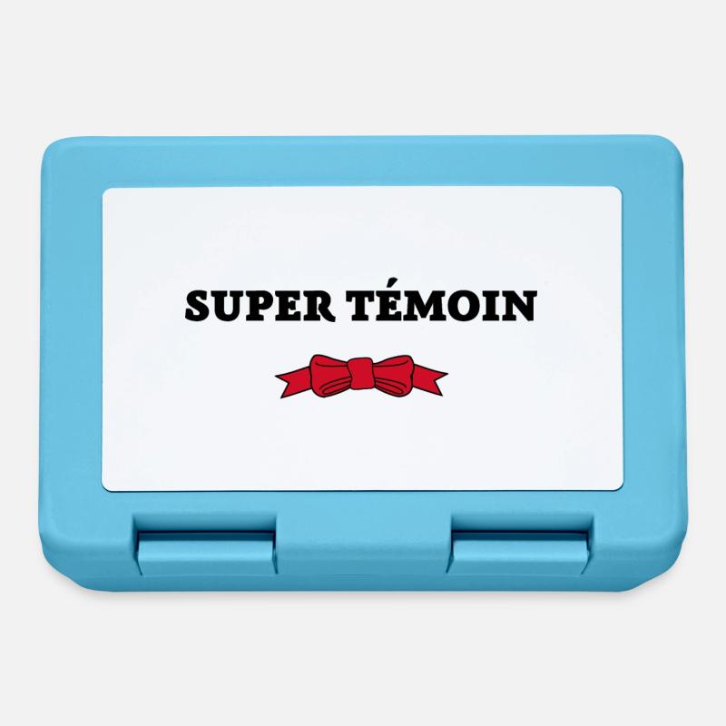 Super Témoin - Boîte à goûter - bleu saphir