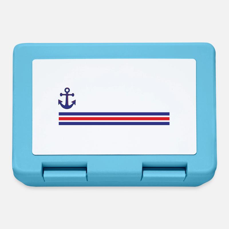 Ancre marinière - Boîte à goûter - bleu saphir