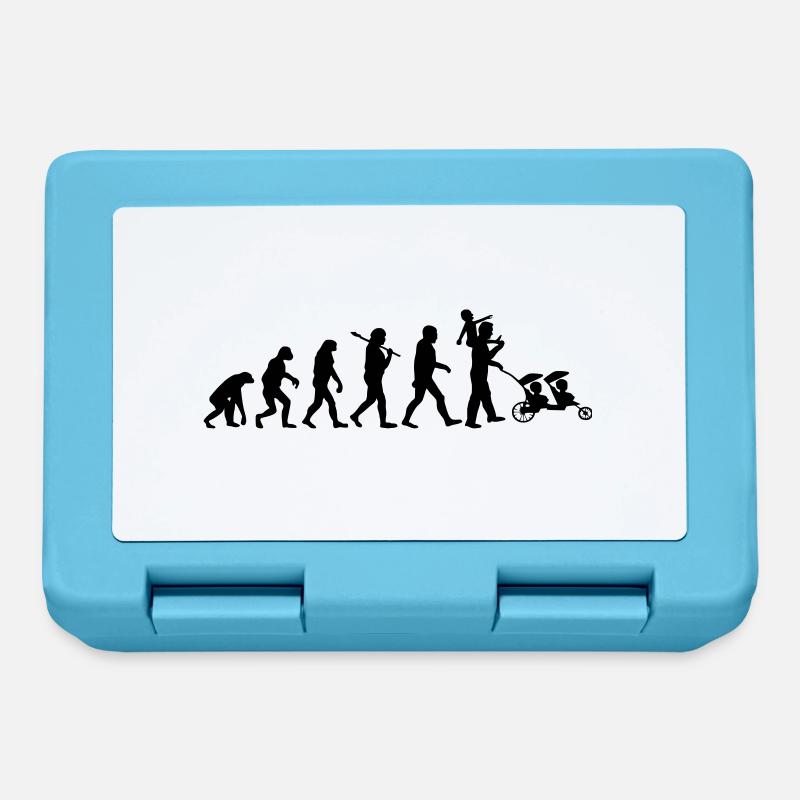 evolution daddy famille nombreuse - Boîte à goûter - bleu saphir