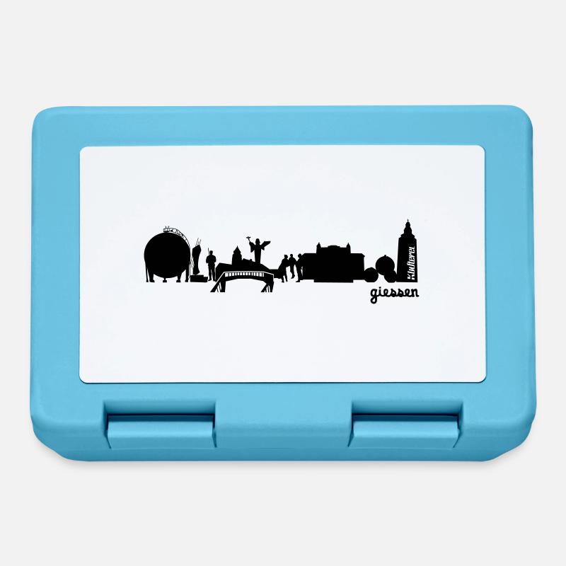 Gießen Skyline - Brotdose - Saphirblau