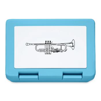 Trumpet - Brotdose - Saphirblau - Vorne