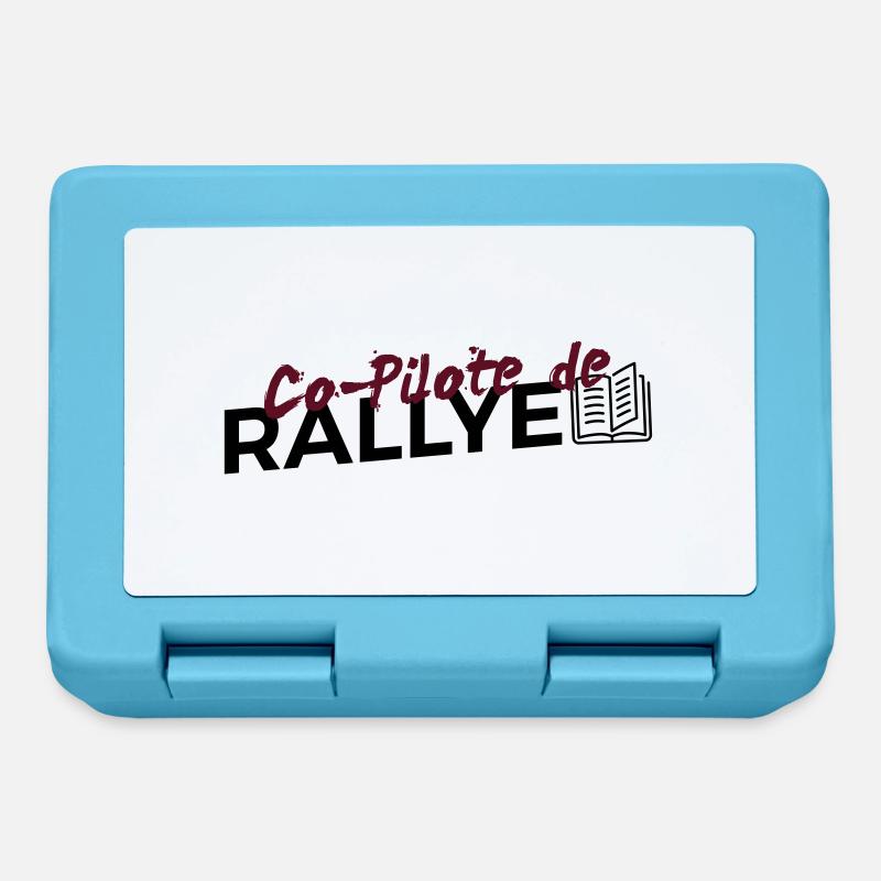 Copilote de Rallye - Boîte à goûter - bleu saphir