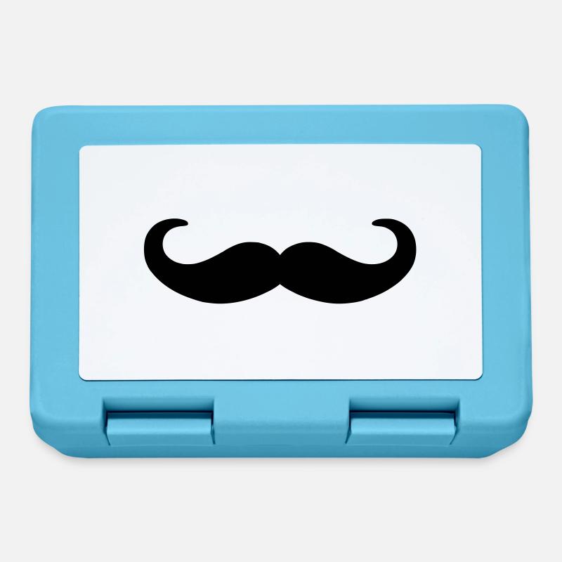 moustache - Brotdose - Saphirblau