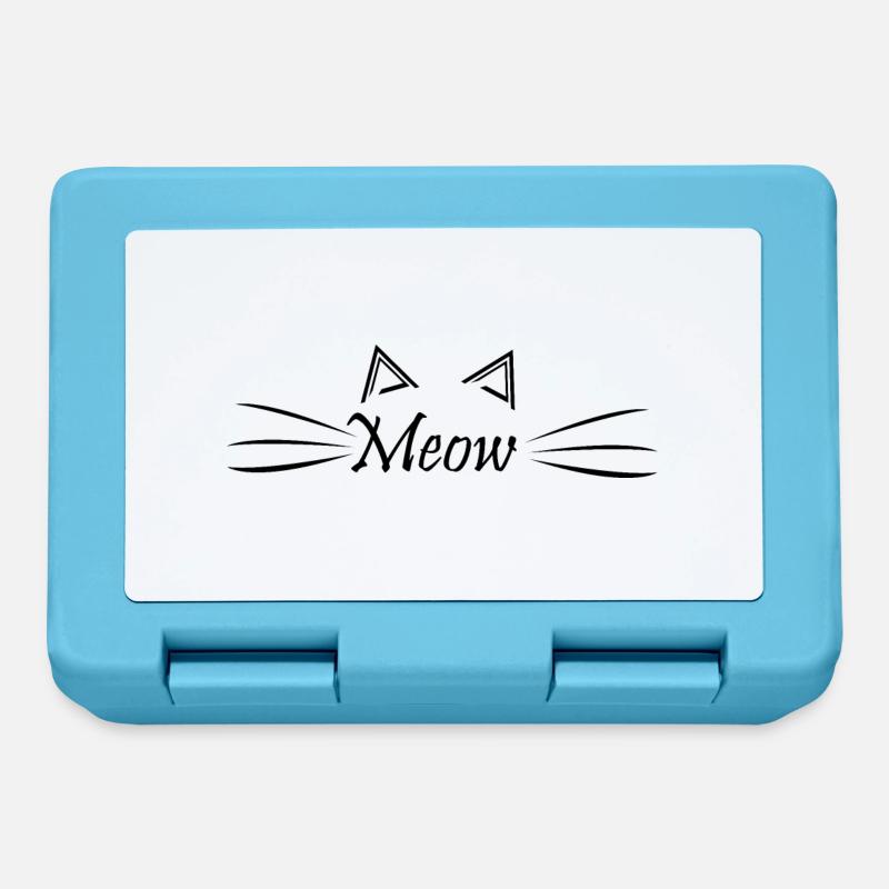 Chat Chat - Boîte à goûter - bleu saphir